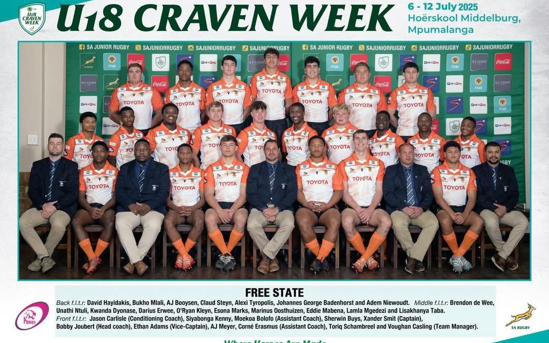 Free State Craven Week team 2025